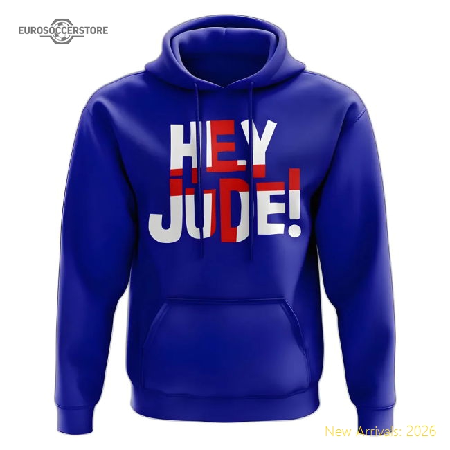 Hey Jude England Jude Bellingham Hoody (Blue)-Football Shirts Shop