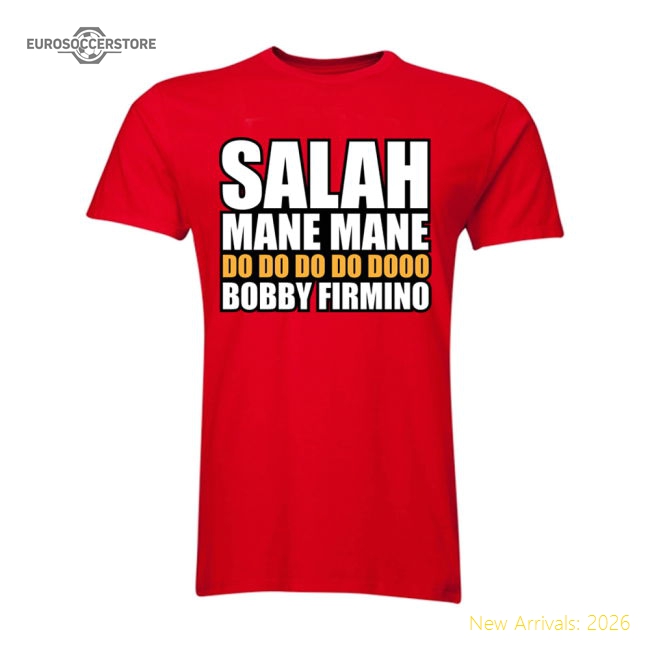 Salah Mane Mane Liverpool T-Shirt (Red) - Kids-Football Shirts Shop
