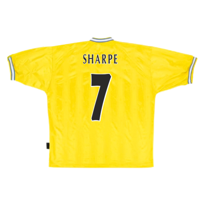 Leeds United 1997-99 Away Shirt (L) (Very Good) (Sharpe 7)-Football Shirts Shop