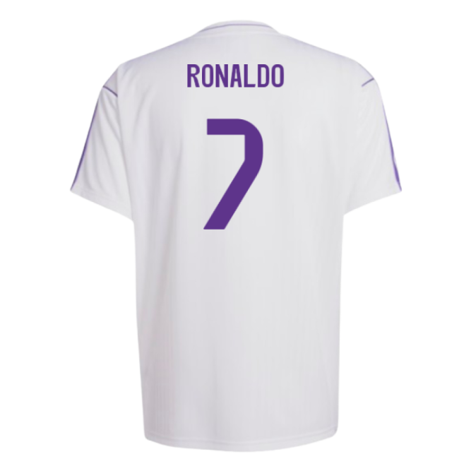 Real Madrid Terrace Icons Shirt (White) (Ronaldo 7)-Football Shirts Shop