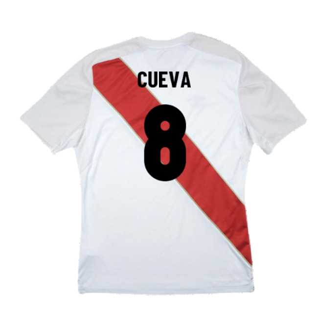 Peru 2018-19 Home Shirt ((Good) S) (Cueva 8)-Football Shirts Shop