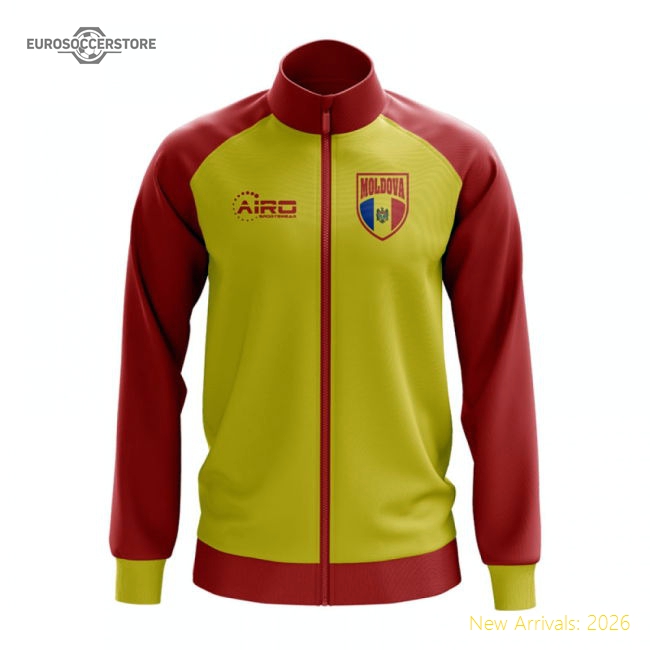 Moldova Concept Football Track Jacket (Yellow)-Football Shirts Shop
