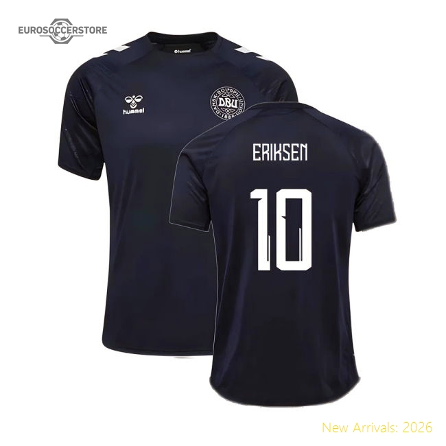 2024-2025 Denmark Training Jersey (Marine) (Eriksen 10)-Football Shirts Shop