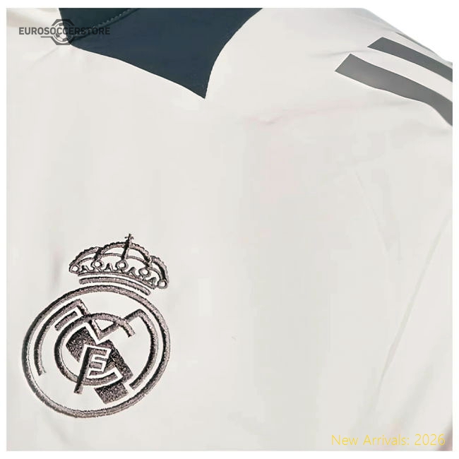 2024-2025 Real Madrid EU Presentation Jacket (Putty Mauve)-Football Shirts Shop