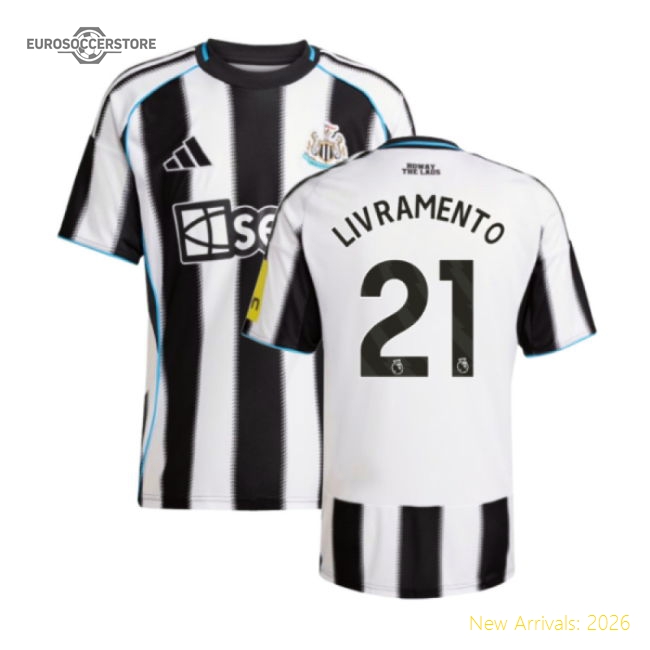 2025-2026 Newcastle Home Shirt (Livramento 21)-Football Shirts Shop