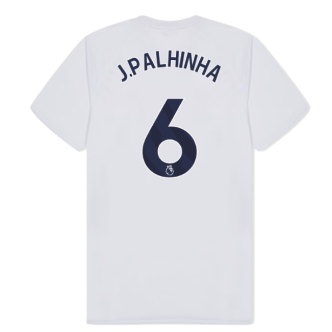 Tottenham Hotspur Poly T-shirt (White) (J.Palhinha 6)-Football Shirts Shop