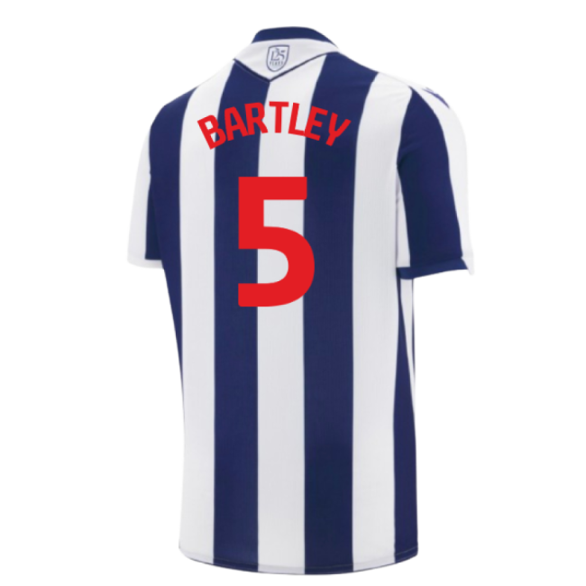 2025-2026 West Bromwich Albion WBA Home Shirt (Bartley 5)-Football Shirts Shop