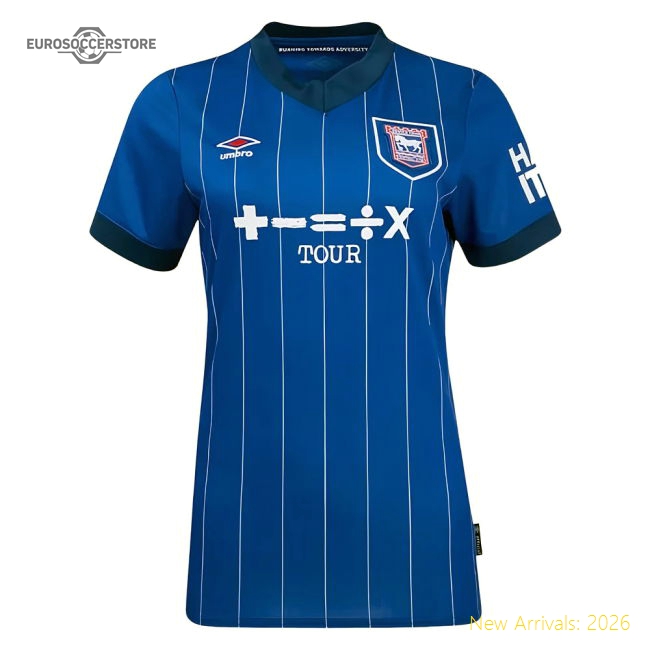 2024-2025 Ipswich Town Home Shirt (Womens)-Football Shirts Shop