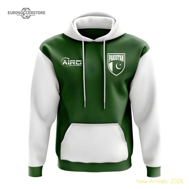 Pakistan Concept Country Football Hoody (Green)-Football Shirts Shop