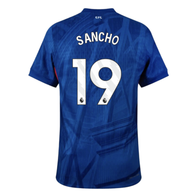 2025-2026 Chelsea Home Authentic Shirt (Sancho 19)-Football Shirts Shop