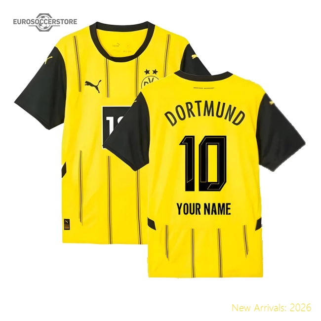 2024-2025 Borussia Dortmund Home Shirt (Your Name)-Football Shirts Shop