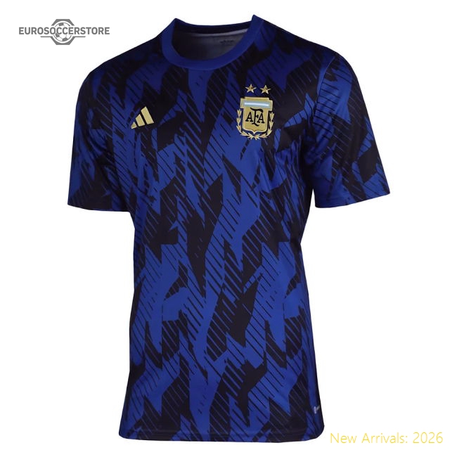 2022-2023 Argentina Pre-Match Shirt (Blue) (MESSI 10)-Football Shirts Shop