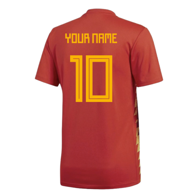 2018-2019 Spain Home Shirt (Your Name)-Football Shirts Shop