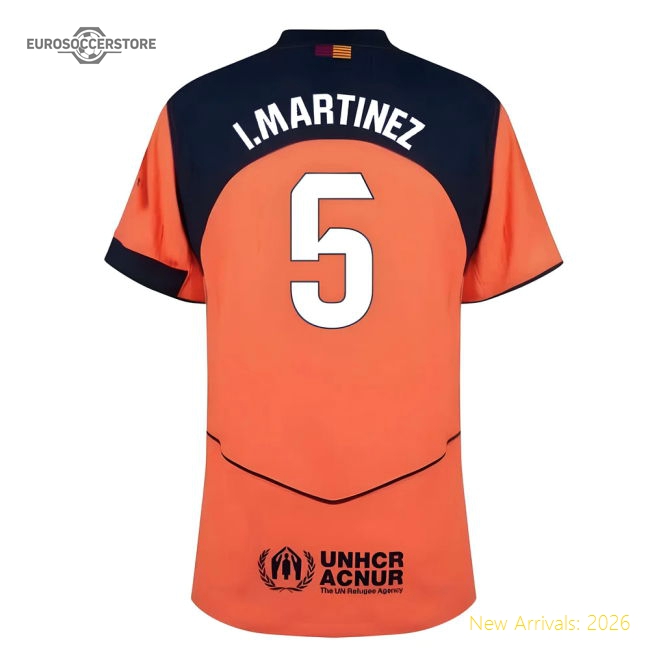 2025-2026 Barcelona Authentic Third Shirt (I.Martinez 5)-Football Shirts Shop