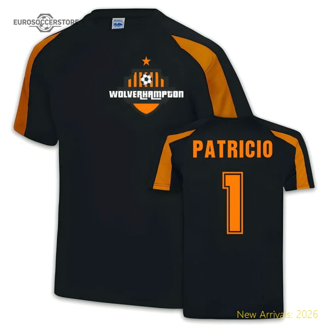 Rui Patricio Wolves Sports Training Jersey (Black)-Football Shirts Shop