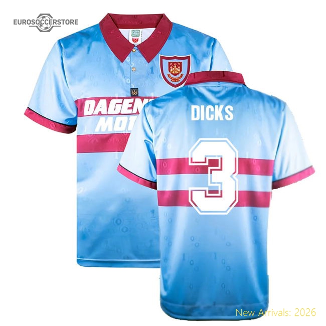 1995-1996 West Ham Away Retro Shirt (Dicks 3)-Football Shirts Shop