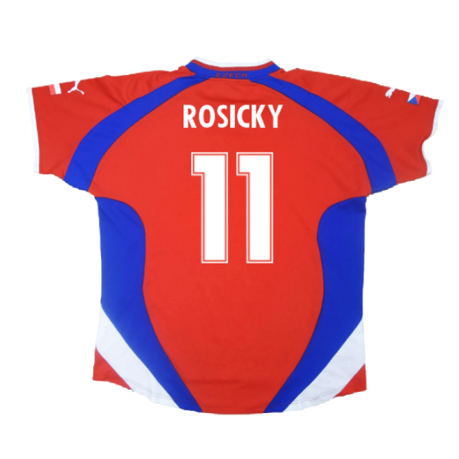 Czech Republic 2000-02 Home Shirt ((Excellent) L) (Rosicky 11)-Football Shirts Shop