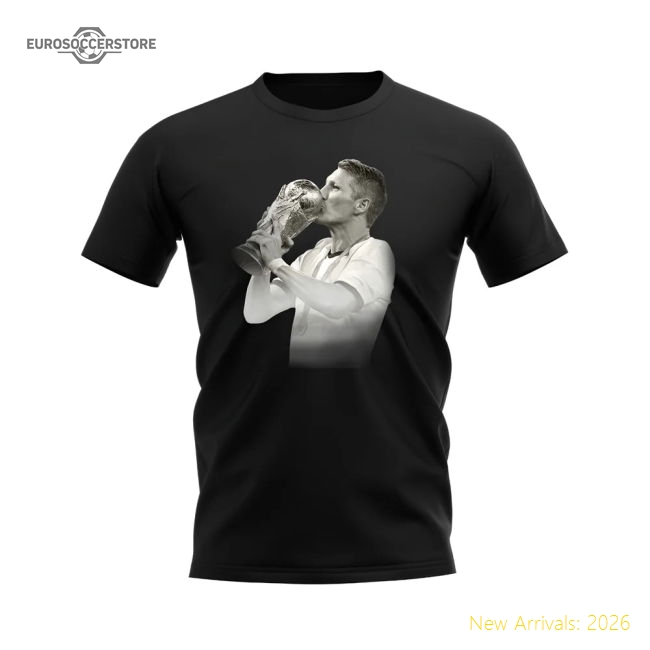 Bastian Schweinsteiger Germany Legend T-Shirt (Black)-Football Shirts Shop