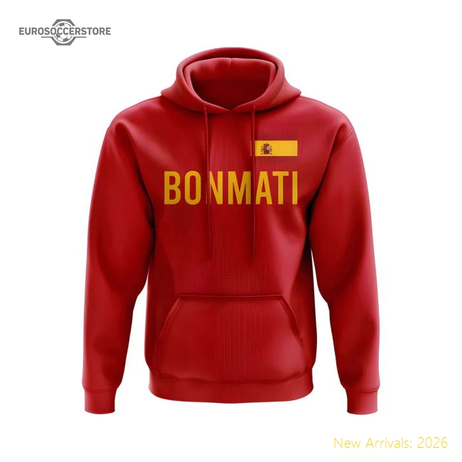 Aitana Bonmati Spain Name Hoody (Red)-Football Shirts Shop