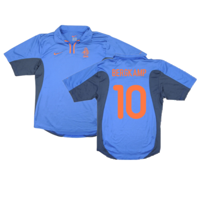 Holland 2000-02 Away Shirt ((Very Good) XL) (Bergkamp 10)-Football Shirts Shop