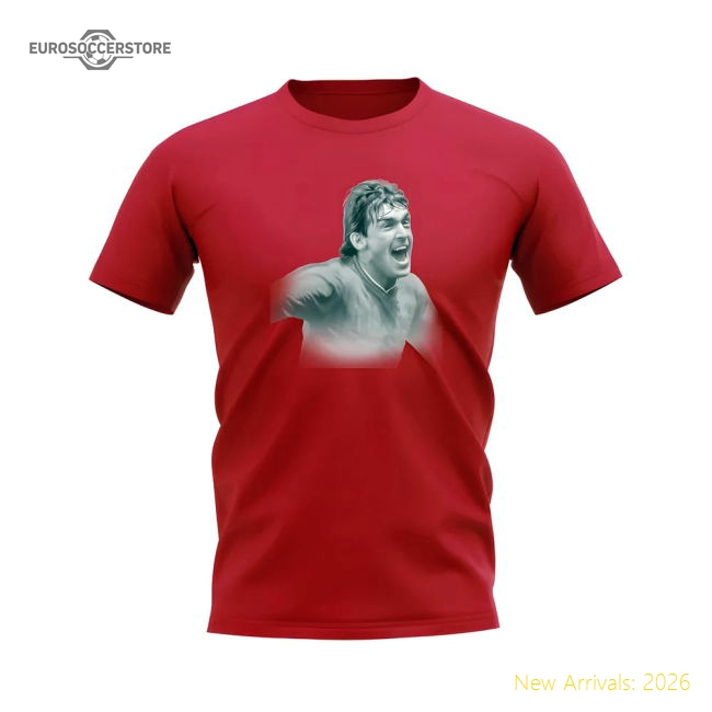 Kenny Dalglish Liverpool Legend T-Shirt (Red)-Football Shirts Shop