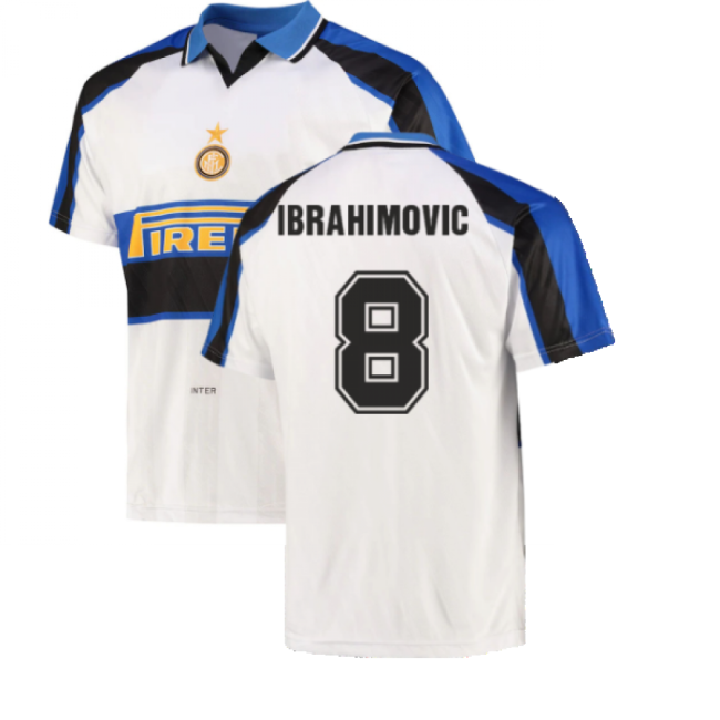 1996 Inter Milan Away Shirt (IBRAHIMOVIC 8)-Football Shirts Shop