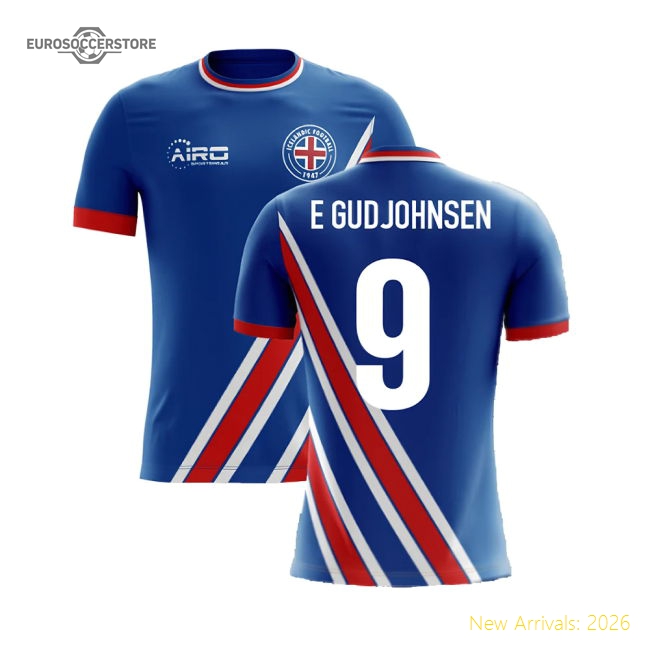2025-2026 Iceland Airo Concept Home Shirt (E Gudjohnsen 9)-Football Shirts Shop