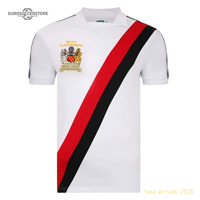 Manchester City 1976 League Cup Winners Away Shirt-Football Shirts Shop