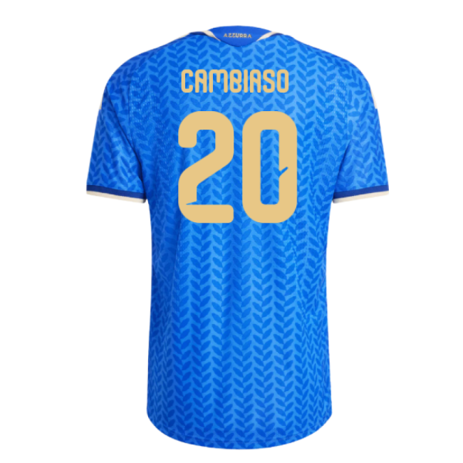 2026-2027 Italy Authentic Home Shirt (Cambiaso 20)-Football Shirts Shop