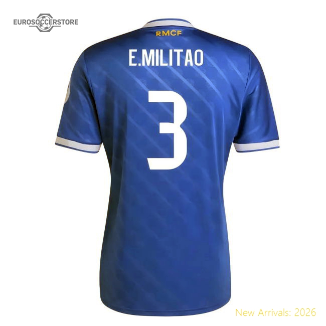 2025-2026 Real Madrid Third Shirt (E.Militao 3)-Football Shirts Shop