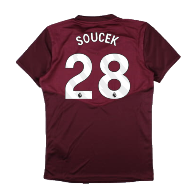 2024-2025 West Ham Training Jersey (Wine) - Kids (Soucek 28)-Football Shirts Shop