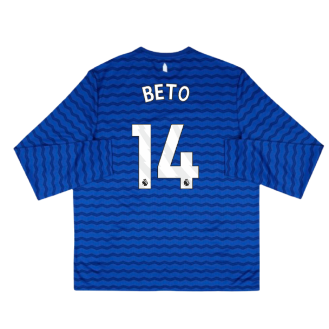 2025-2026 Everton Home Long Sleeve Shirt (Beto 14)-Football Shirts Shop
