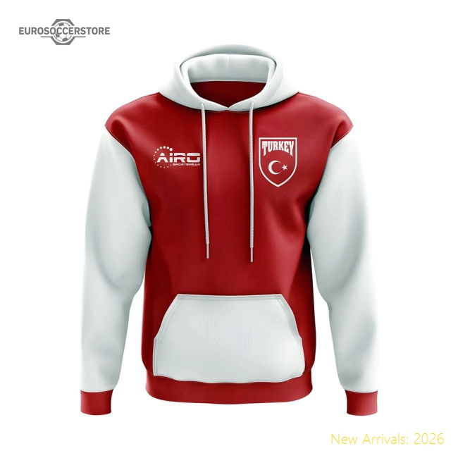 Turkey Concept Country Football Hoody (Red)-Football Shirts Shop