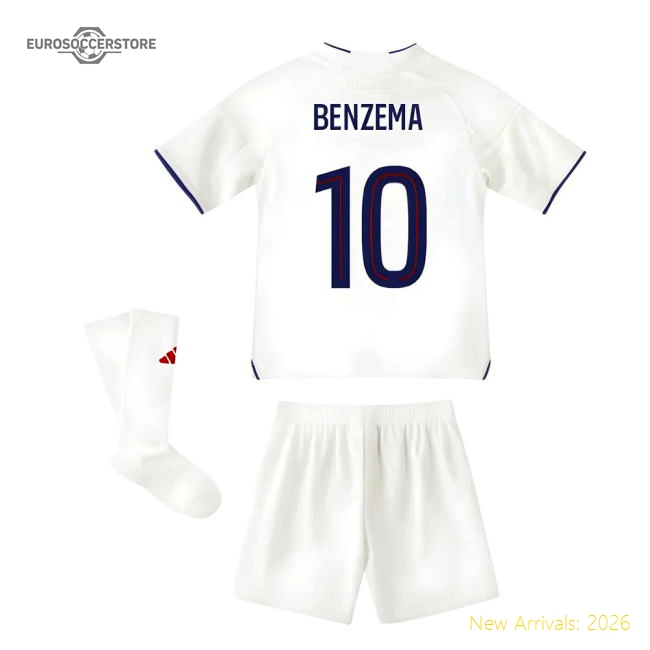 2025-2026 Olympique Lyon Home Mini Kit (Benzema 10)-Football Shirts Shop