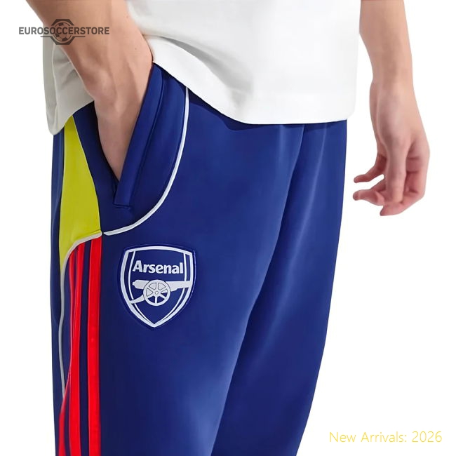 2025-2026 Arsenal UBP Double Knit Pants (Victory Blue)-Football Shirts Shop