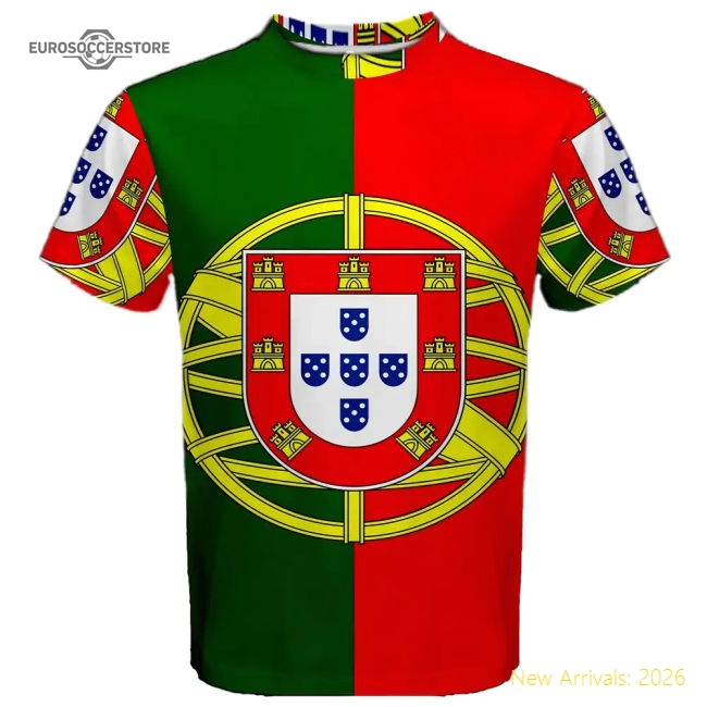 Portugal Coat of Arms Sublimated Sports Jersey-Football Shirts Shop