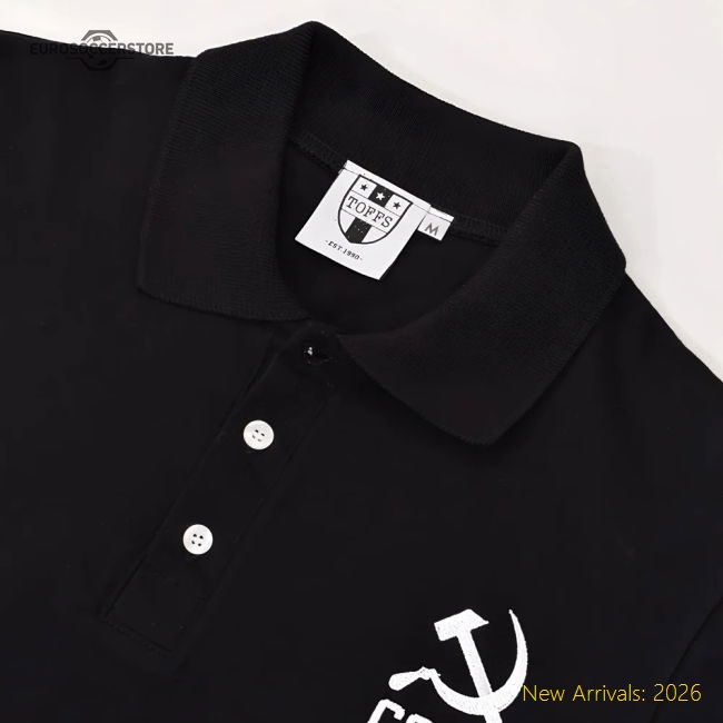 Soviet Union (CCCP) No 01 Black Polo Shirt-Football Shirts Shop