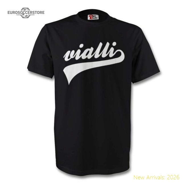Gianluca Vialli Juventus Signature Tee (black)-Football Shirts Shop