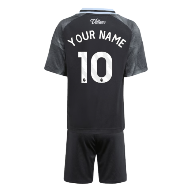 2025-2026 Aston Villa Away Mini Kit (Your Name)-Football Shirts Shop