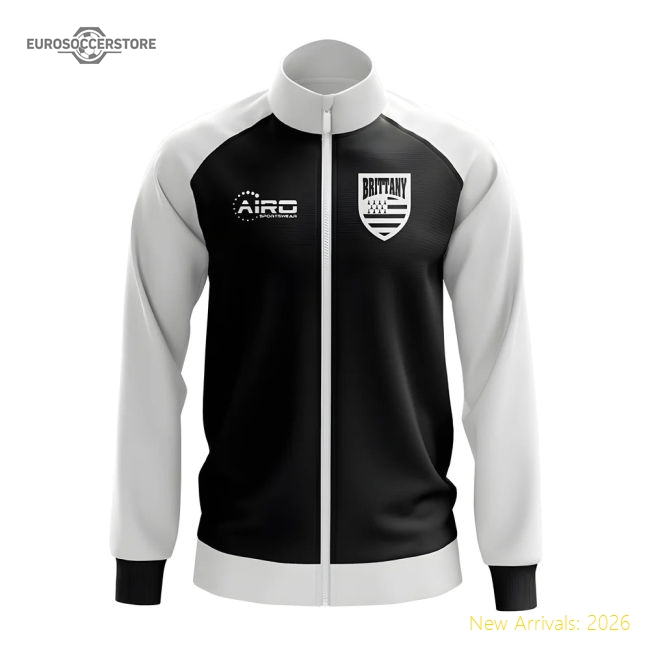 Brittany Concept Football Track Jacket (Black)-Football Shirts Shop