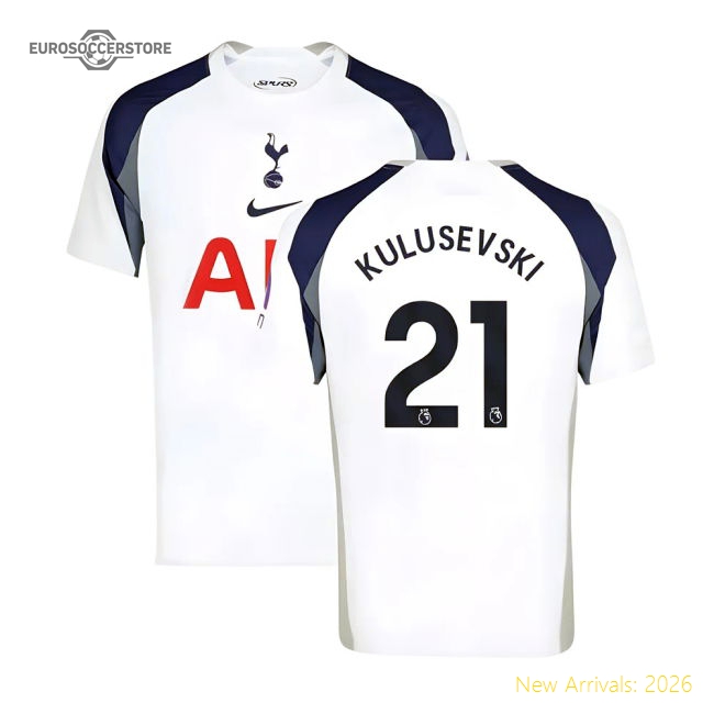 2025-2026 Tottenham Hotspur Home Shirt (Kulusevski 21)-Football Shirts Shop