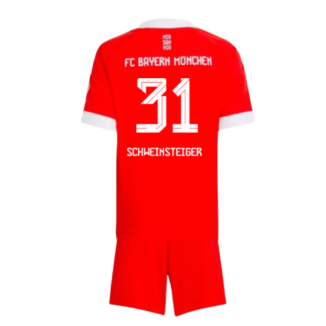 2025-2026 Bayern Munich Home Mini Kit (Schweinsteiger 31)-Football Shirts Shop
