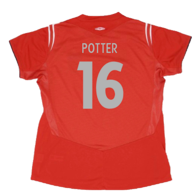 England 2004-05 Women\'s Away Shirt (W-14) (Excellent) (Potter 16)-Football Shirts Shop