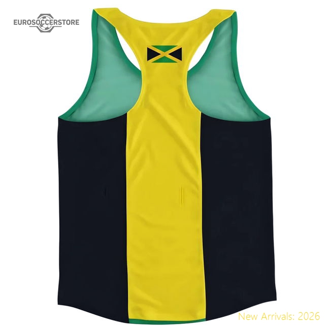 Jamaica Flag Running Vest-Football Shirts Shop