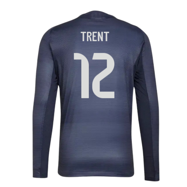2025-2026 Real Madrid Authentic Long Sleeve Away Shirt (Trent 12)-Football Shirts Shop