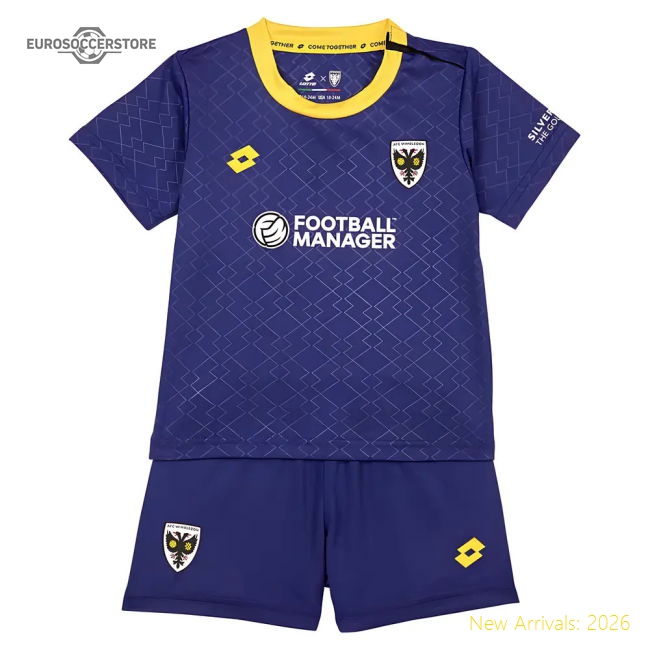 2025-2026 AFC Wimbledon Home Mini Kit-Football Shirts Shop