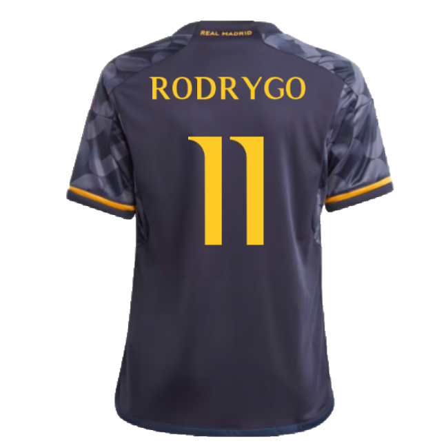 2023-2024 Real Madrid Away Shirt (Kids) (Rodrygo 11)-Football Shirts Shop