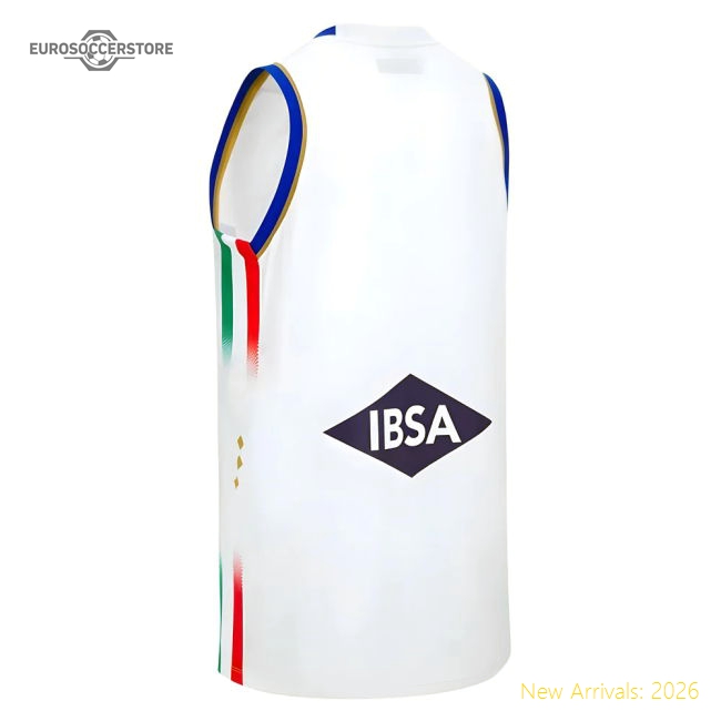 2025-2026 Italy FIP Basketball Home Jersey (White)-Football Shirts Shop