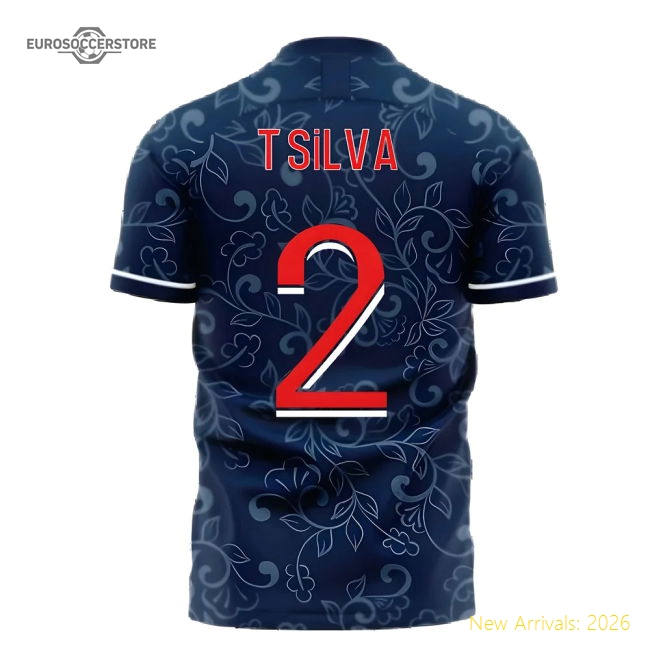 Paris 2025-2026 Home Concept Football Kit (Libero) (T.SILVA 2)-Football Shirts Shop