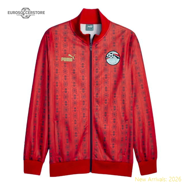 2023-2024 Egypt FtblCulture Track Jacket (Red)-Football Shirts Shop